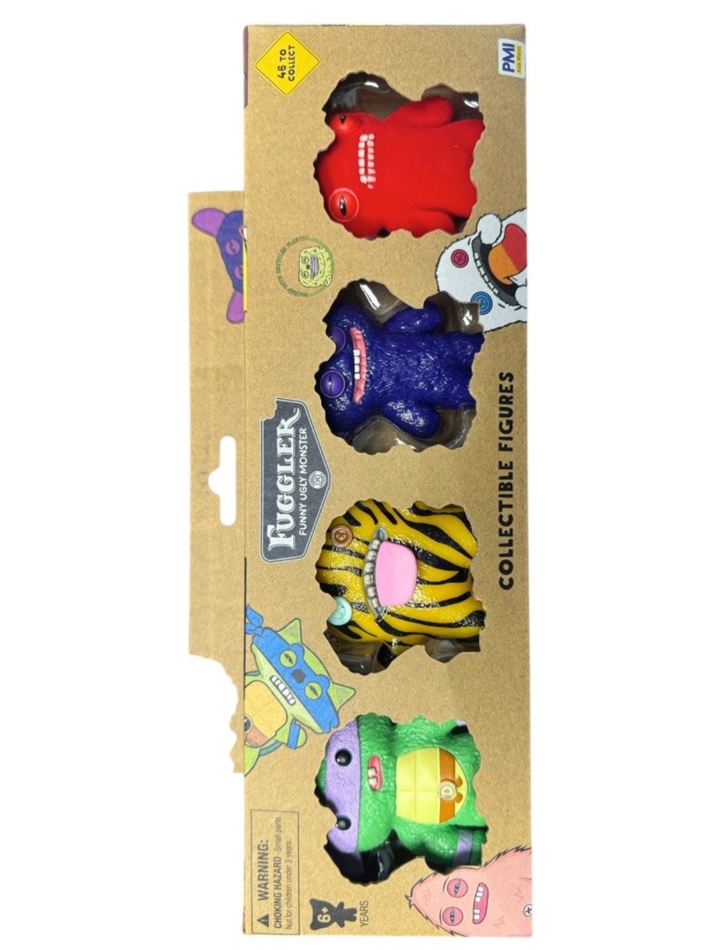 Fuggler Series 2 Collectible Figures 4-Pack, 2.5" Figures, Donatello, Oogah Boog